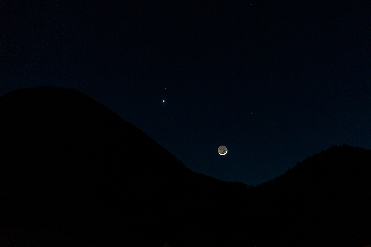 Moon and Venus